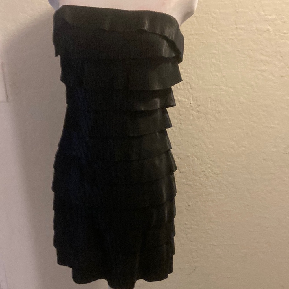 Express Black Strapless Short Dress 6